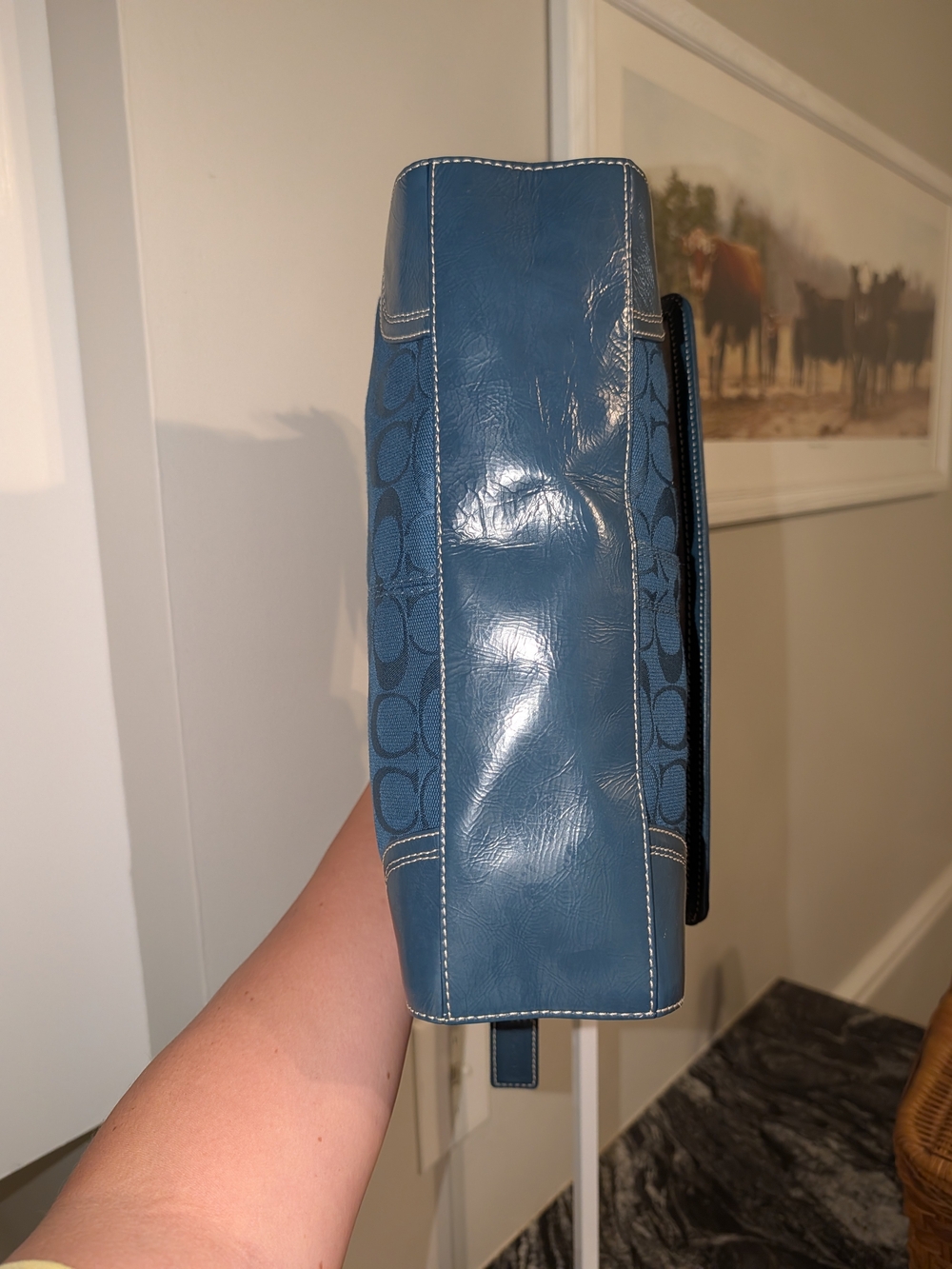 Coach Hampton Signature Flap Bag - Picture 13 of 16